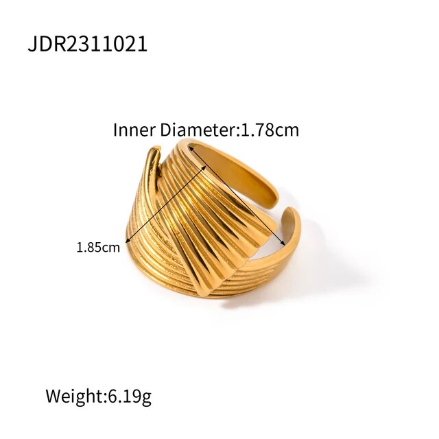 Gold Textured Earrings