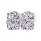 Gold Molten Stud Earrings