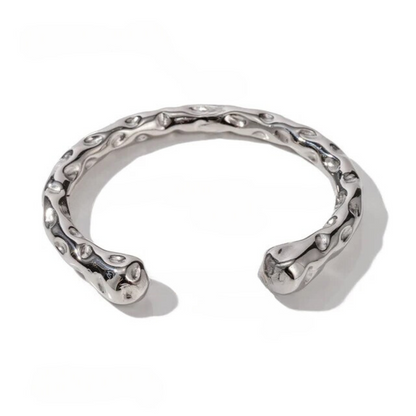 Gold Molten Stud Earrings