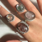 Sterling Silver Garden Quartz Rings