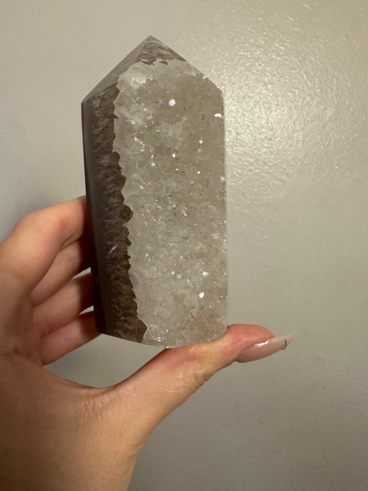 Druzy Agate Tower