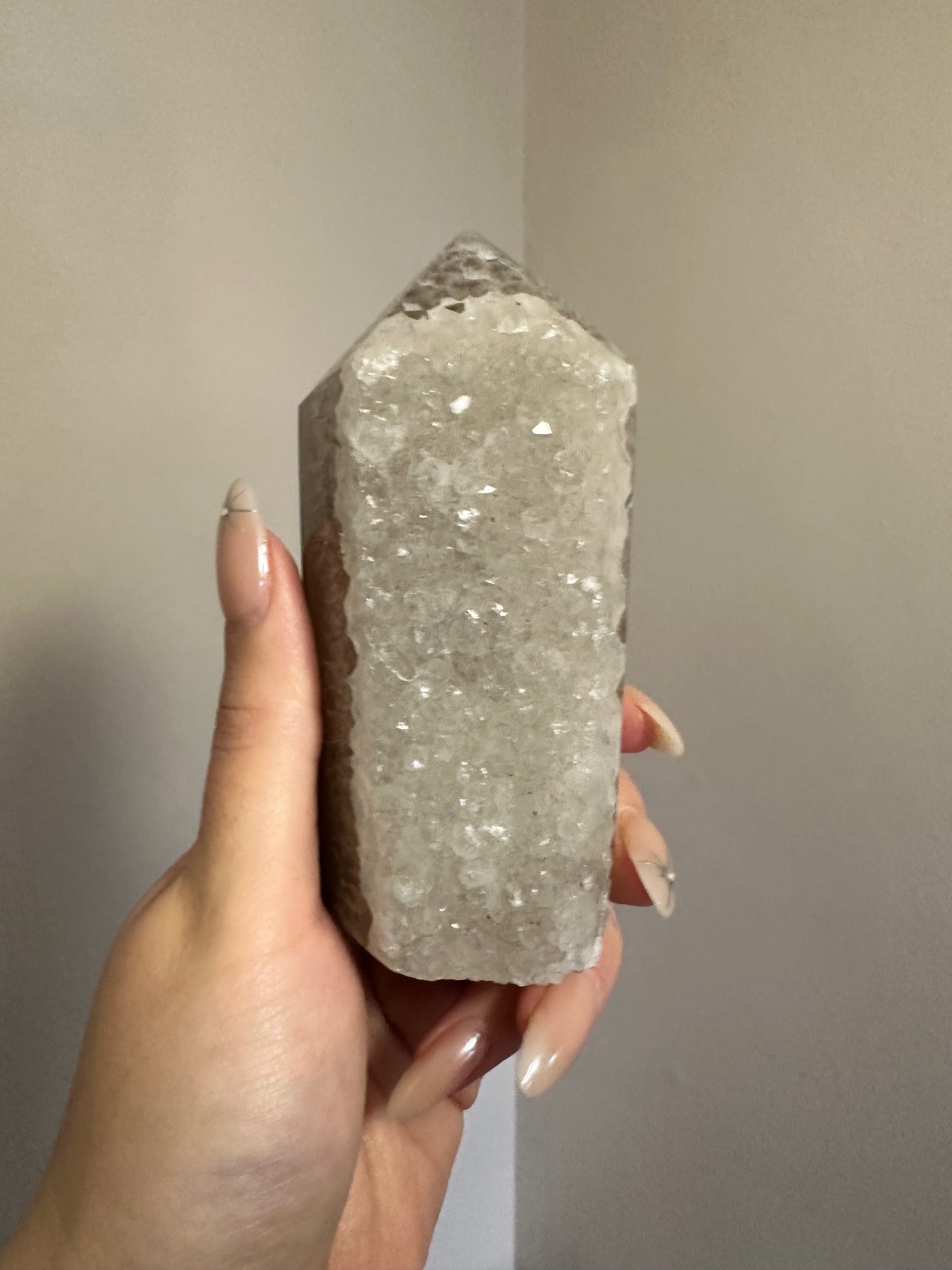 Druzy Agate Tower