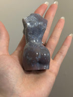 Purple Moss Agate Goddess Body