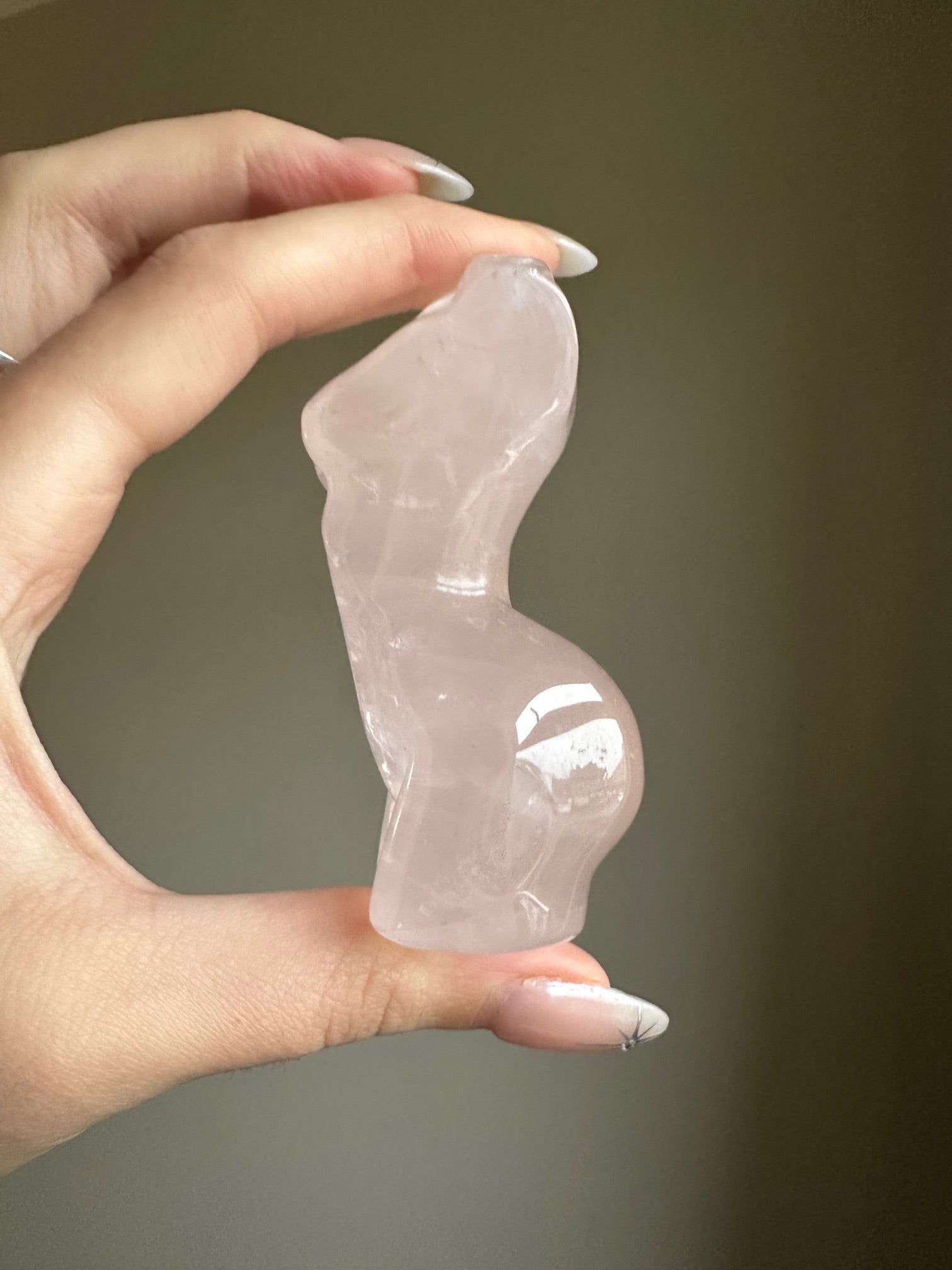 Rose Quartz Goddess Body - Small
