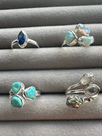 Turquoise Triple Sterling Silver Ring