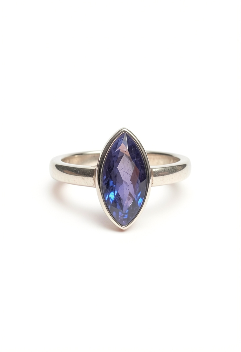 Kyanite Marquise Sterling Silver Ring