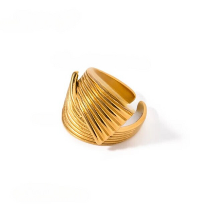 Gold Textured Ring