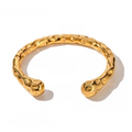 Gold Molten Stud Earrings