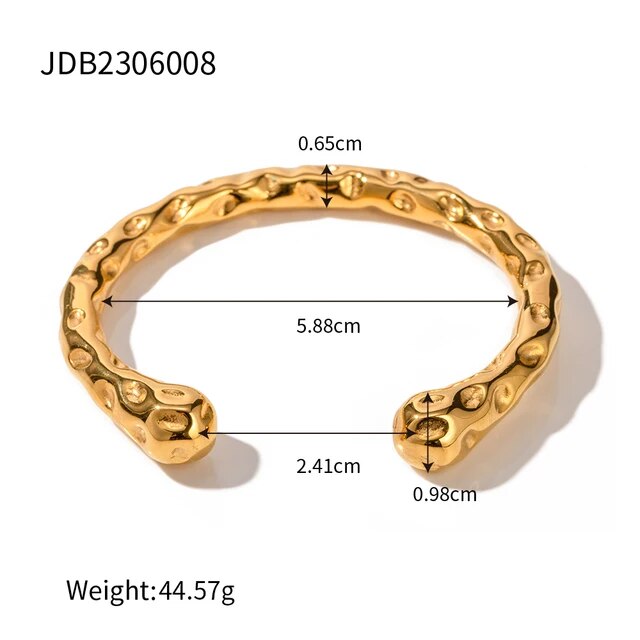 Gold Molten Stud Earrings