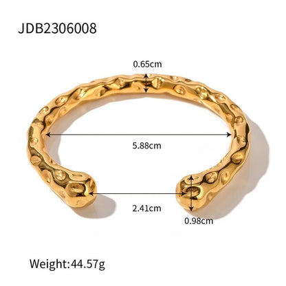 Gold Molten Stud Earrings