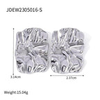 Gold Molten Stud Earrings